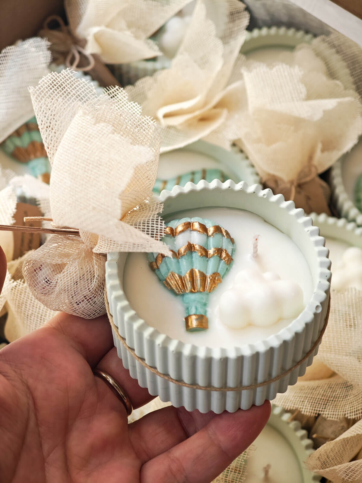 Μπομπονιέρα Βάπτισης Αερόστατο