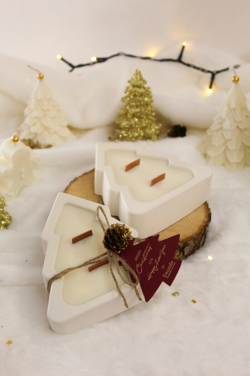 Κερί Δέντρο Με Άρωμα Ζεστής Σοκολάτας