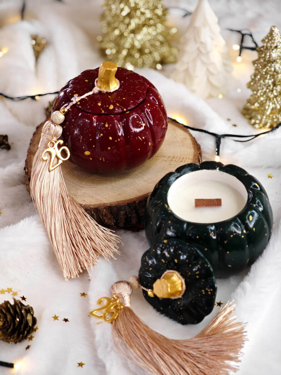 Γούρι Κολοκύθα Με Αρωματικό Κερί