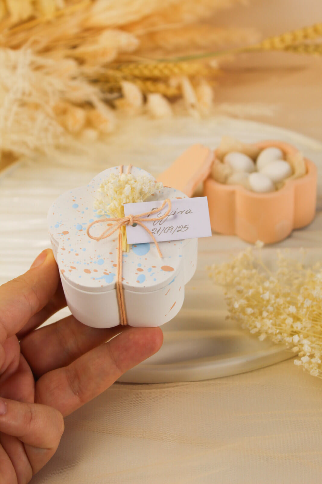 Μπομπονιέρα Γάμου – Βάπτισης Μπιζουτιέρα Λουλούδι