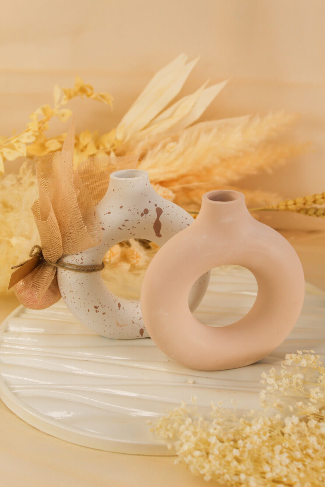 Μπομπονιέρα Γάμου – Βάπτισης Στρογγυλό Βάζο