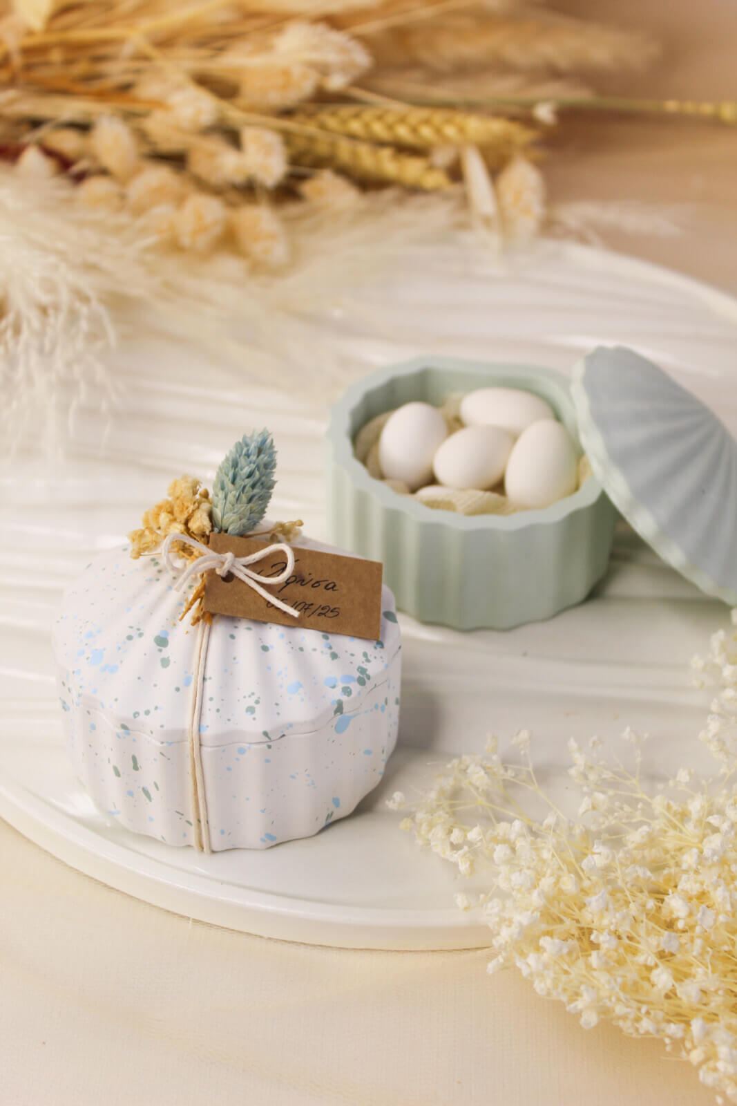 Μπομπονιέρα Γάμου- Βάπτισης Μπιζουτιέρα Κοχύλι