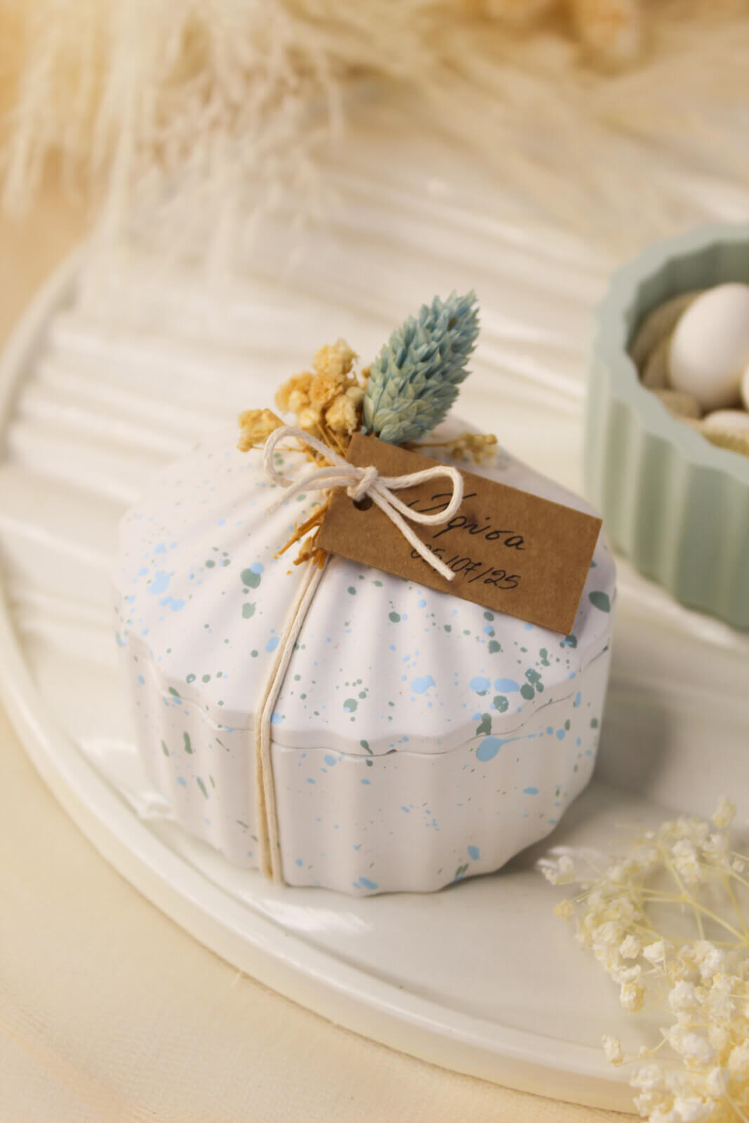 Μπομπονιέρα Γάμου- Βάπτισης Μπιζουτιέρα Κοχύλι